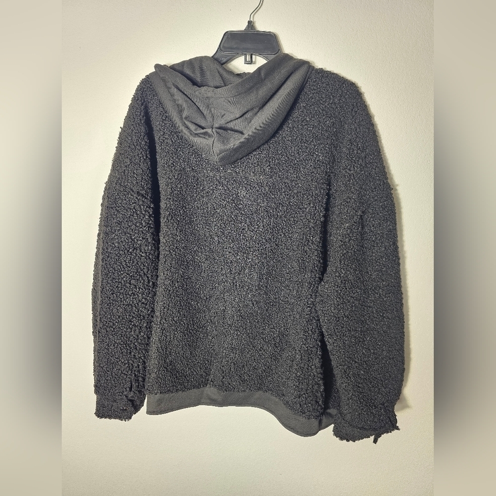 LBLC The Label Cozy Black Sherpa Oversized Jacket Women's Size Large NWT - Picture 5 of 8